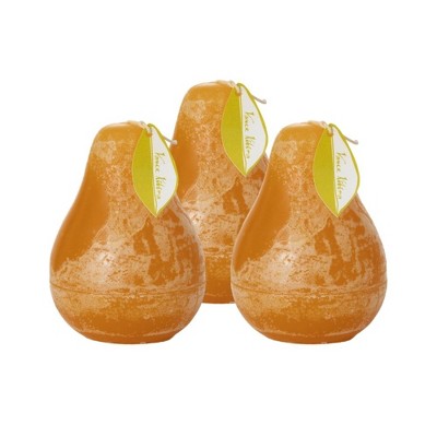 Brown Sugar Pear Candles - Set of 3