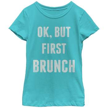 Girl's CHIN UP Brunch First T-Shirt