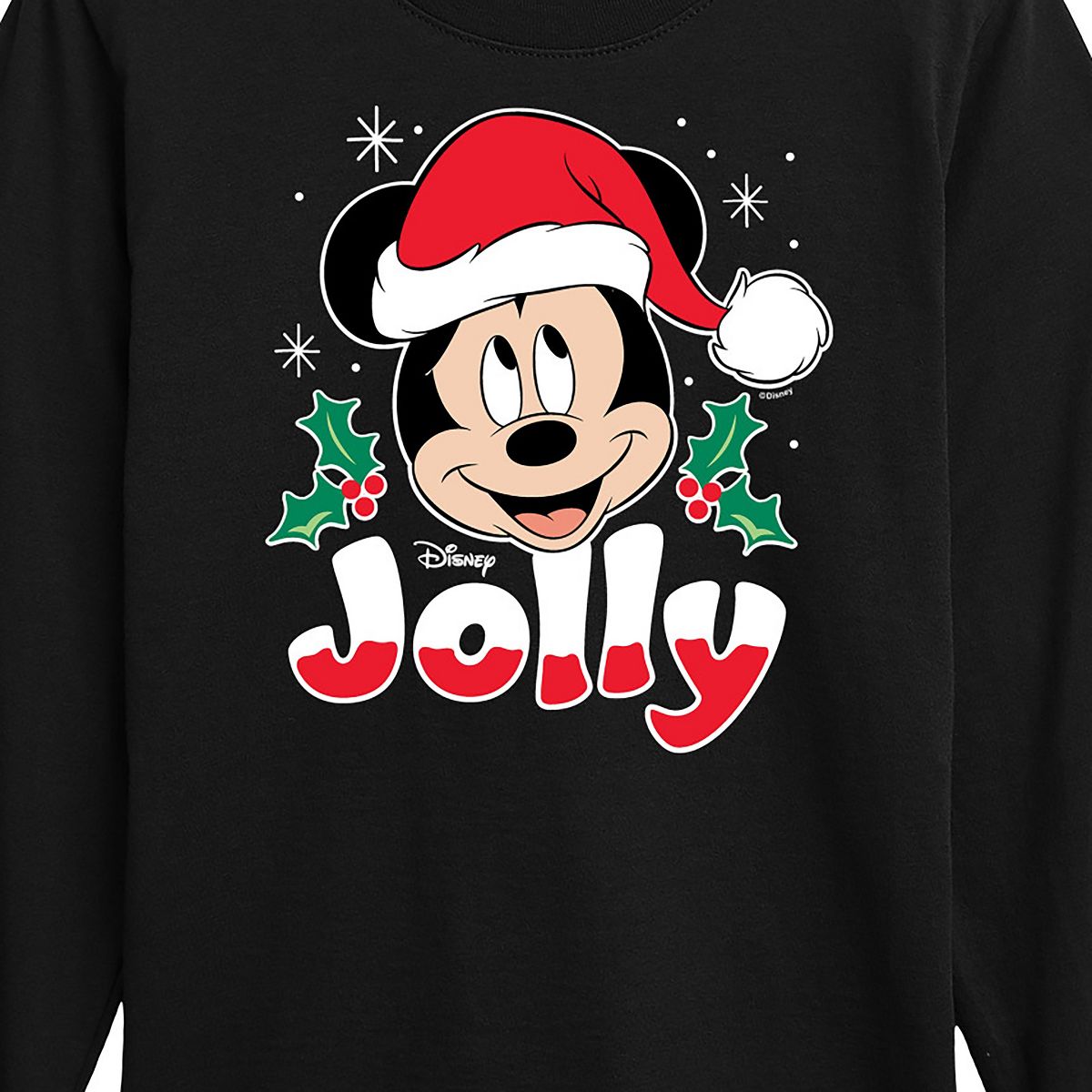 Boys' - Disney - Jolly Mickey Christmas Long Sleeve Graphic T-Shirt - thumbnail 2