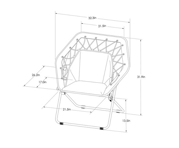 Baffled best sale bungee chair