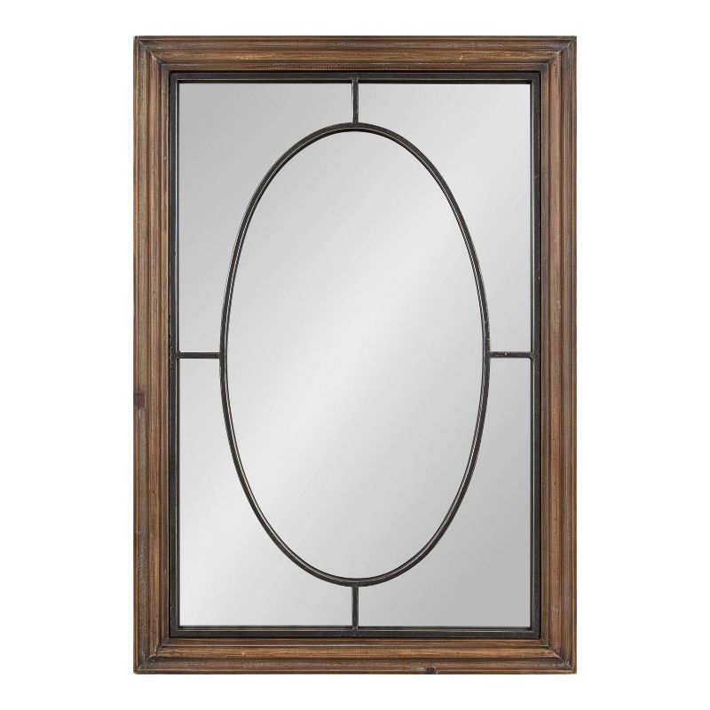 24&#34; x 35&#34; Silverthorne Wood Framed Decorative Wall Mirror Rustic Brown - Kate &#38; Laurel All Things Decor, 3 of 8