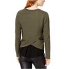 bar III Womens Chiffon Trimmed Knit Sweater - 2 of 4