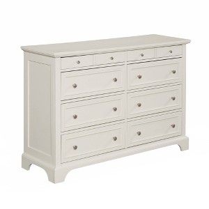 Home Styles Naples Dresser Off White: Hardwood Bedroom Storage, 8-Drawer Vertical Design, Assembly Required - 1 of 4