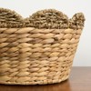 FONTOI Woven Wicker Multi-Use Storage Basket with Handles, Round Laundry Basket, Laundry Baskets for Towel, Toys, Brown, 14.7"*7"*14.7" - 4 of 4