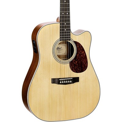 Cort Dreadnought Cutaway Acoustic Electric Guitar Natural