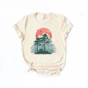 Simply Sage Market Women's Bear In Forest Short Sleeve Graphic Tee - 1 of 2
