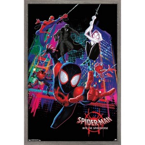 Trends International Marvel Cinematic Universe - Spider-Man - Into The Spider-Verse - Group Framed Wall Poster Prints - 1 of 4