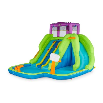 outdoor inflatable pool with slide