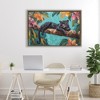 Stupell Industries Lazy Day Black Leopard Floating Frame Canvas Art, Brown, 31" x 21" - 3 of 4