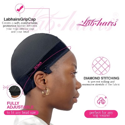 Labhairs Wig Grip Cap - Transparent, No Glue, Reusable & Breathable for Secure Fit