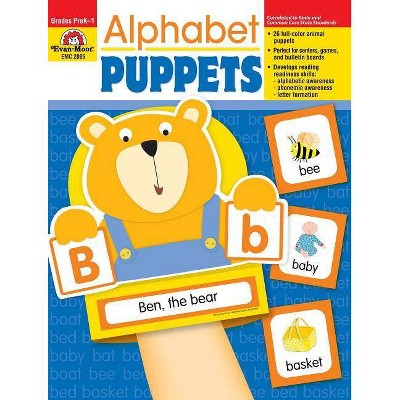 Alphabet Puppets - by  Evan-Moor Educational Publishers (Paperback)