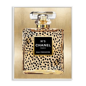 Stupell Industries Cheetah Pattern Perfume Black Framed Giclee Art - 1 of 4