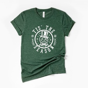 Simply Sage Market Women's Tis The Season Distressed Short Sleeve Graphic Tee - 1 of 4