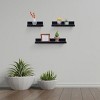 Syemin Decorative Wall Shelf Floating Shelves Wall Wood Decor Storage Shelves Wall Mounted Shelf Storage Hanging Shelf, Black, 18.11"*5.91"*1.97" - 4 of 4