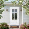 Lirago Modern Classic Fiberglass Front Doors 36  inch  x 80  inch  White with Low E Glass 6 Lite Left Hand Inswing - 4 of 4