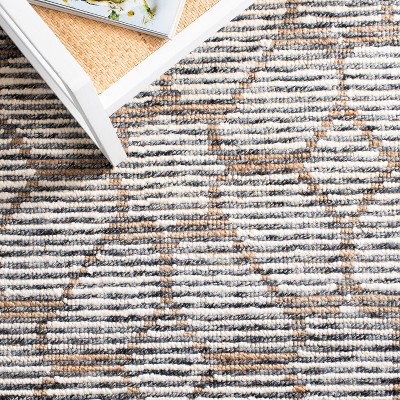 Beige and Ivory Hand-Knotted Wool Runner Rug, 2'3" x 7'