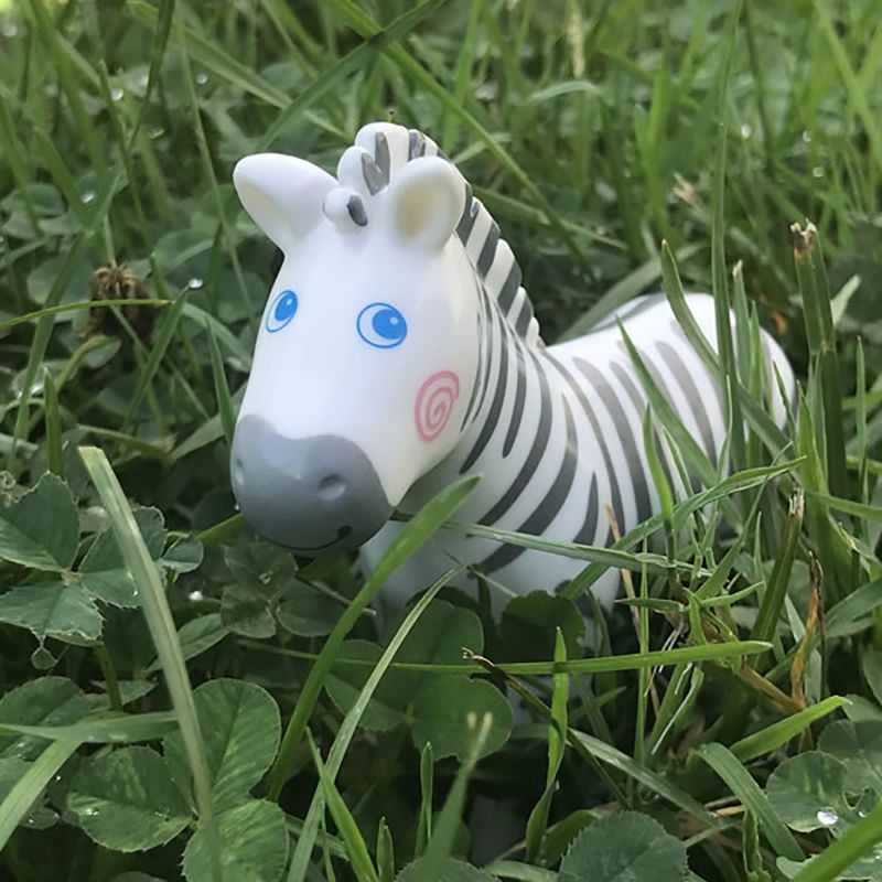 HABA Little Friends Zebra - 4" Chunky Plastic Zoo Animal Toy Figure, 4 of 17