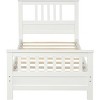 Streamdale Wood Platform Bed with Headboard and Footboard, Twin (White) - 4 of 4