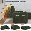 Vipbear 101" Sleeper Sofa Bed with Pull Out Bed,Sectional Sleeper Sofa with Reclining Backrest/Reversible Storage Chaise/USB Ports,Tool-Free Assembly - 3 of 4