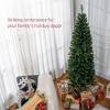 Whisen 6FT Pencil Artificial Christmas Tree with Realistic Branches, Halloween Tree with 618 Tips - Green - 3 of 4