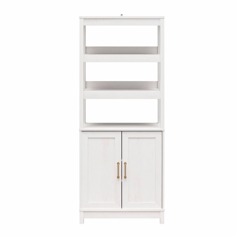 77.13&#34; Tess 2 Door Bookcase with Modular Storage Ivory Oak - Mr. Kate, 4 of 10