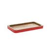 Red Trimmed Wooden Tray (Set of 2) - 4 of 4