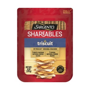 Sargento Shareables Triscuit White Cheddar and Gouda - 6oz - 1 of 4