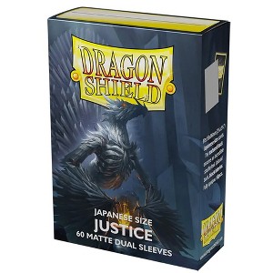 Dragon Shield Dual Matte Mini Japanese Justice Silver 60 ct Card Sleeves Individual Pack - 1 of 1