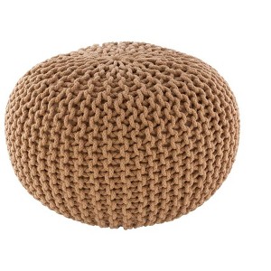 Mark & Day Harmannsdorf 14"H x 20"W x 20"D Texture Pouf - 1 of 4