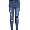 Women's Plus Size Patched Apple Skinny Jean - indigo | CITY CHIC - image 4 of 4