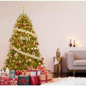 Acekool Christmas Tree with 200 LED Lights, 8 Modes, Foot Pedal, Timer, Artificial Pine, Foldable Stand, Holiday Decor - 1 of 4