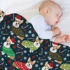 DSANE Christmas Corgi Christmas Throw Blanket Soft Fleece Christmas Blanket Cozy Flannel Throw for Couch Bed - 4 of 4