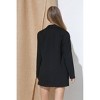Women's Stretch Knit Open Pocket Front friend Blazer - Blue B - 4 of 4