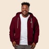 Dalix Astronaut Embroidered Hoodie Fleece Sweatshirt Zip Front Mens - 3 of 4