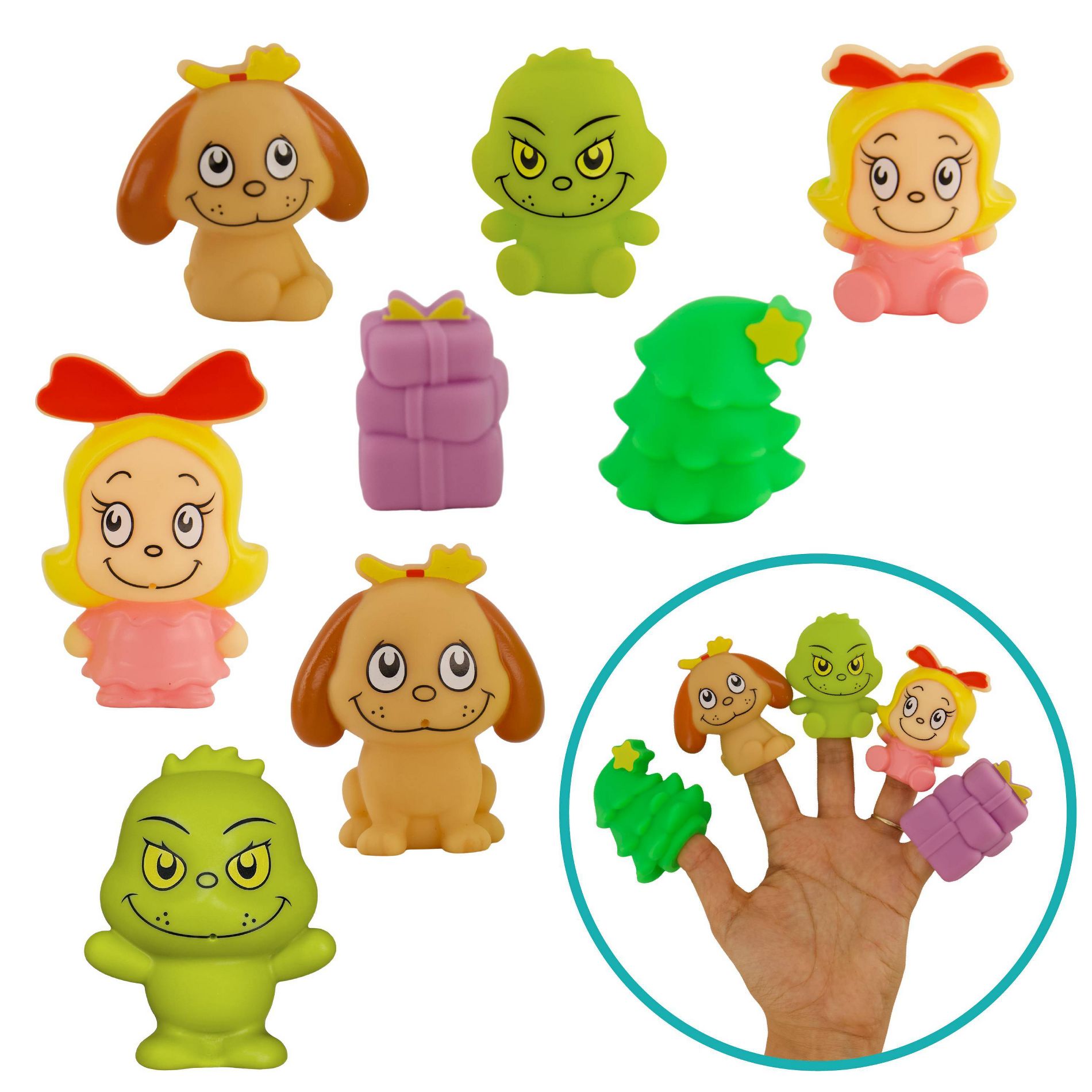 Infantino Baby Grinch Bath Toy Gift Set - Christmas