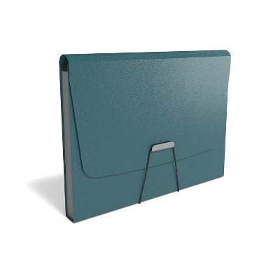 Staples Plastic 13 Pocket Reinforced Expanding Folder Letter Size Teal 2806369