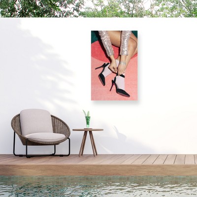Trademark Fine Art - 1x Studio III Getting Ready Pink Matted Framed Art