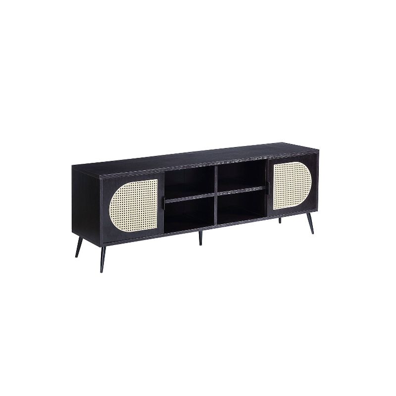60&#34; Colson Tv Stand and Console Black Finish - Acme Furniture, 3 of 7