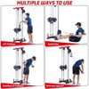 Wall Mount Cable Machine,LAT Power Cable Machine, LAT Pull Down and LAT Row LAT Tower,Cable Crossover Machine for Home Gym Total Body Training - 3 of 4