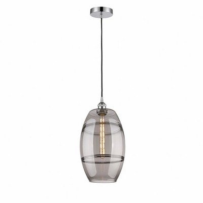 Vaz - 1 Light Cord Hung Mini Pendant In Industrial Style-18.5 Inches Tall and 10 Inches Wide