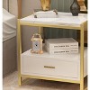 Seiko 4" Peyton Carriage Alarm Clock - Gold - 3 of 4