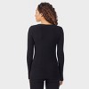 Warm Essentials By Cuddl Duds Women's Textured Fleece Thermal V