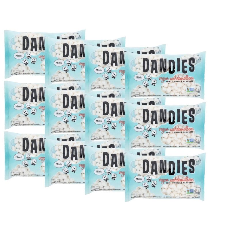 Dandies Vegan Mini Vanilla Flavored Marshmallows - Case of 12/10 oz, 1 of 8
