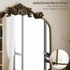BEAUTYPEAK Vanity Wall Mirror Decorative Vintage Arched Bathroom Mirror Classic Designed Mirror - 3 of 4