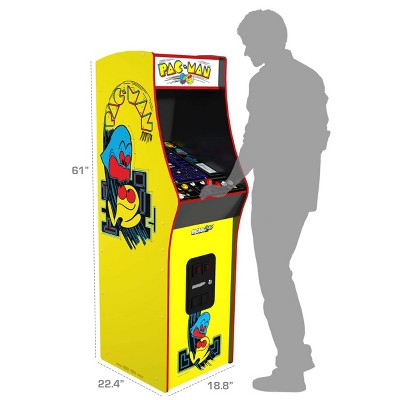 Arcade1Up Yellow and Black PAC-MAN Deluxe Arcade Game