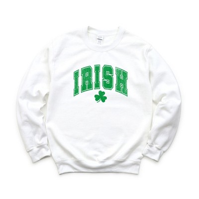 Simply Sage Market Women's Graphic Sweatshirt Irish Varsity Grunge St. Patrick's Day