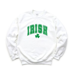 Simply Sage Market Women's Graphic Sweatshirt Irish Varsity Grunge St. Patrick's Day - 1 of 3
