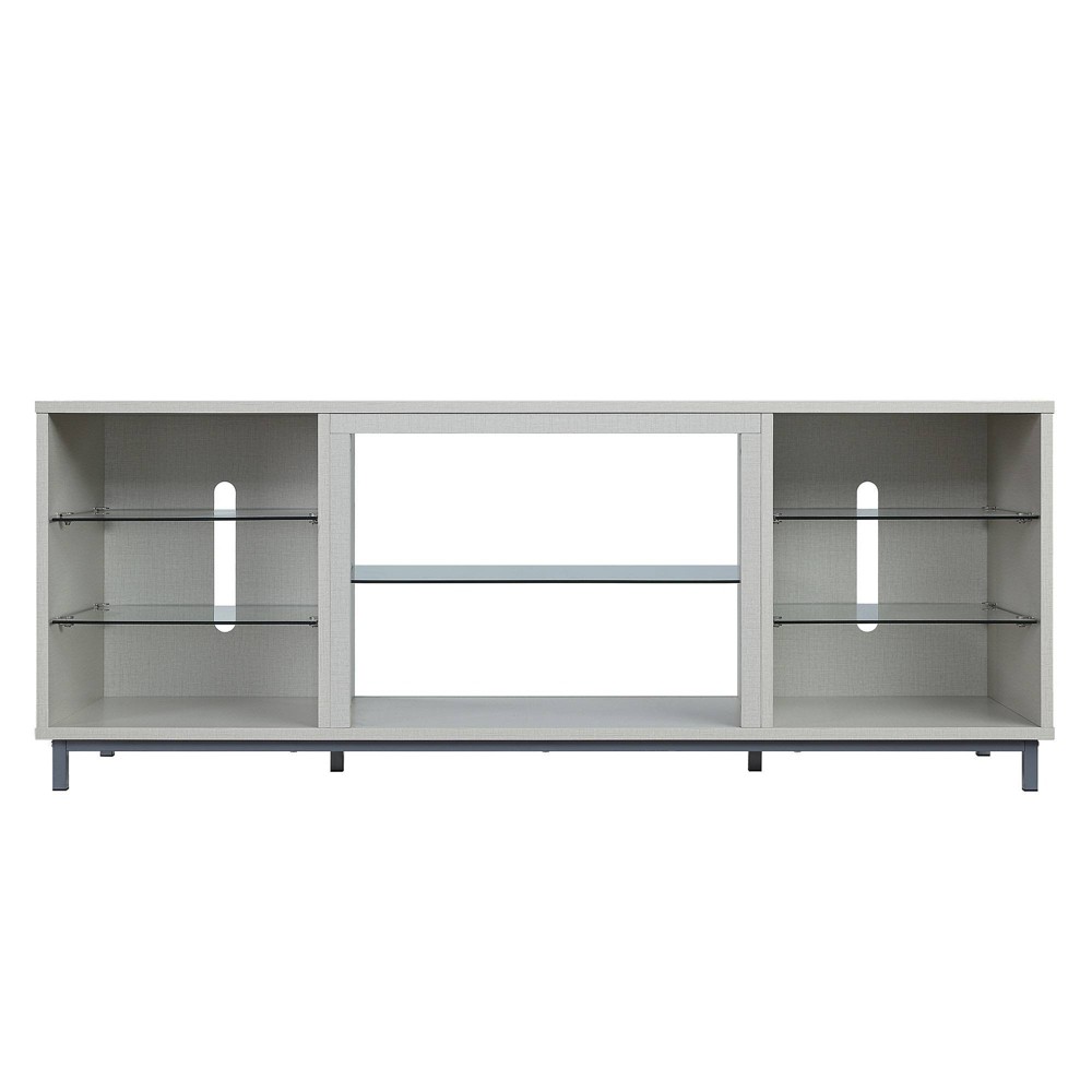 Brighton TV Stand for TVs up to 56" Beige - Manhattan Comfort: MDF Media Console with Cable Management