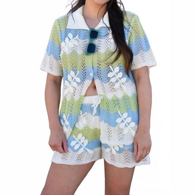 Women's Wo's Crochet Shorts - Strut & Bolt