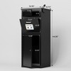 Zevemomo 44.5" Anti-Theft Parcel Delivery Box with Lock, Outdoor Package Drop & Mail Storage for Porch, Courtyard, Garage or Apartment Door, Black - 3 of 4